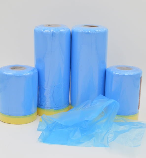 Pre taped masking film production